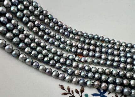 4-4.5mm Gray Color Potato Freshwater Pearl Beads Genuine Freshwater Small Pearl Beads B Grade #P2510