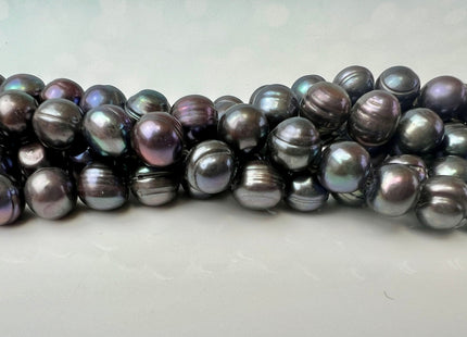6-6.5mm 7.5-8mm Dark Gray Peacock Color Potato Freshwater Pearl Beads Genuine Freshwater Pearl #P2511