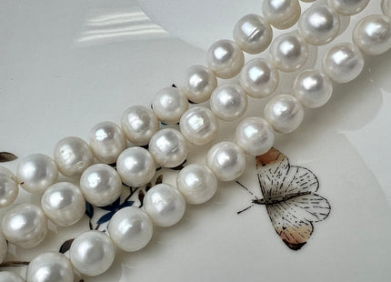 10-11 mm AA Natural White Or Natural Pink White Mixed Potato Freshwater Pearl Beads Genuine High Luster Freshwater Pearls #1411