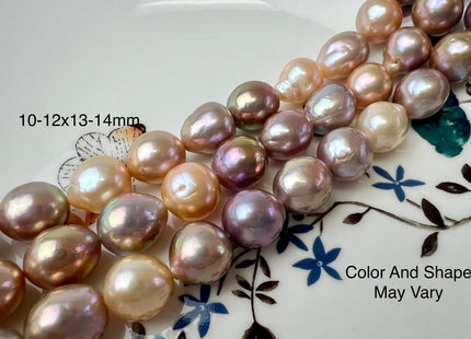 9-10x11-12 mm AAA Very Rare Dark Mauve Pink Baroque Edison Pearl Genuine Natural Edison Pearl With Iridescent Color #1722