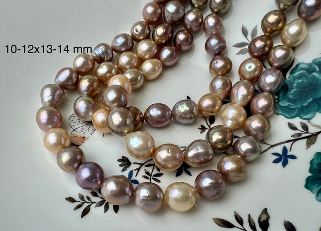 9-10x11-12 mm AAA Very Rare Dark Mauve Pink Baroque Edison Pearl Genuine Natural Edison Pearl With Iridescent Color #1722