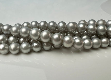 6.5-7 mm AAA Silver Gray Color Round Freshwater Pearl Bead Genuine Gray Round Freshwater Pearls #1528