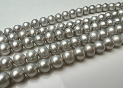 6.5-7 mm AAA Silver Gray Color Round Freshwater Pearl Bead Genuine Gray Round Freshwater Pearls #1528