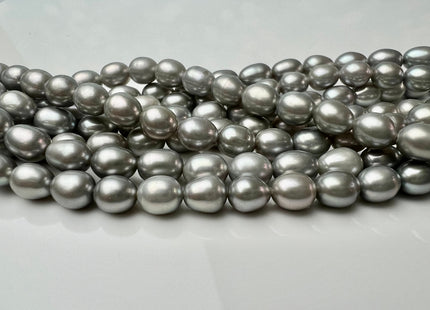 6x7 mm AAAA Silver Gray Color Rice/Oval Freshwater Pearls Genuine Smooth Freshwater Pearls Beads #P2522