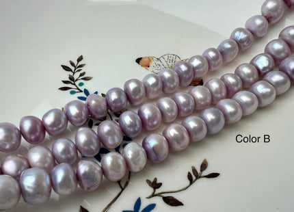 9-10 mm Rare Lavender Pink Color Irregular Potato Freshwater Pearl Beads Genuine High Luster Lavender Pearls 50 Beads #P2498