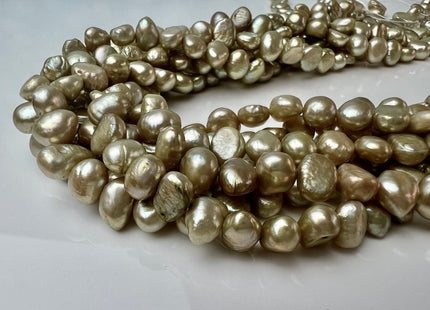 8 mm Light Sage Green Color Potato Nugget Freshwater Pearl Beads Genuine Freshwater Pearl Nuggets #P2528