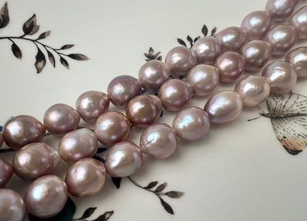 9-13 mm AAA Natural Mauve Pink Color Edison Baroque Freshwater Pearl Beads High Quality Mauve Color Edison Baroque Pearls #1570