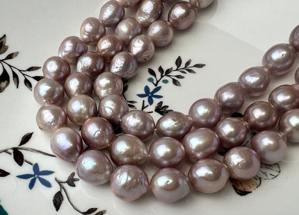 9-13 mm AAA Natural Mauve Pink Color Edison Baroque Freshwater Pearl Beads High Quality Mauve Color Edison Baroque Pearls #1570