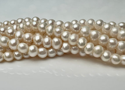 4.5-5 mm AAA Large Hole Natural White Off Round Freshwater Pearl Beads Hole Size 1.2-1.8mm Genuine High Luster Small Pearl #P2530