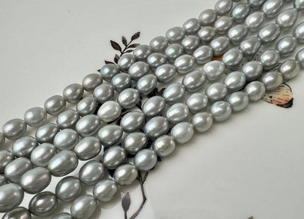 6x7 mm AAAA Silver Gray Color Rice/Oval Freshwater Pearls Genuine Smooth Freshwater Pearls Beads #P2522