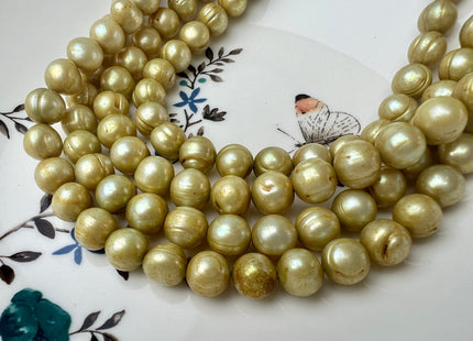 8-9 mm Green Color Potato Freshwater Pearl Beads Genuine Cultured Freshwater Pearl Beads Green Potato Pearls  #P2525