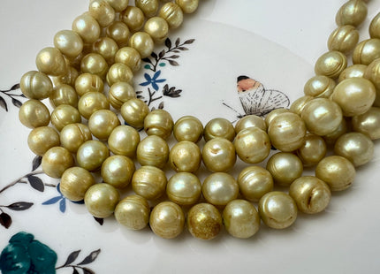 8-9 mm Green Color Potato Freshwater Pearl Beads Genuine Cultured Freshwater Pearl Beads Green Potato Pearls #P2525
