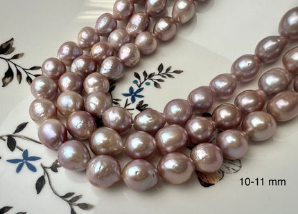 9-13 mm AAA Natural Mauve Pink Color Edison Baroque Freshwater Pearl Beads High Quality Mauve Color Edison Baroque Pearls #1570
