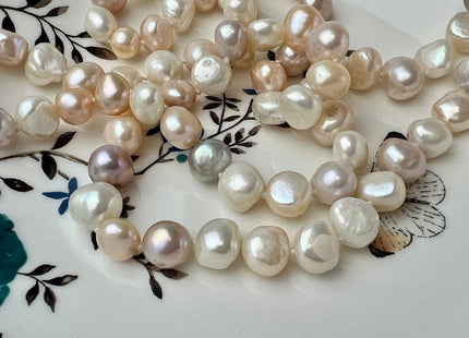 64 inches 8-9x10-12 mm Nugget Pearl Necklaces, Long Pearl Nugget Necklace, Natural Freshwater Pearl Bridal Wedding Necklaces #224
