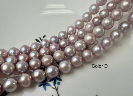 8-10 mm AAA Very Rare Natural Ultra Dark Mauve Pink Baroque Edison Pearl Genuine Top Quality Natural Purple Edison Pearl 43 Pieces #P1443