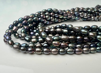 4x5 mm AA Rainbow Peacock Color Rice Tiny Seed Freshwater Pearls High Luster Seed Freshwater Pearls Genuine Tiny Quality Pearls #P2537