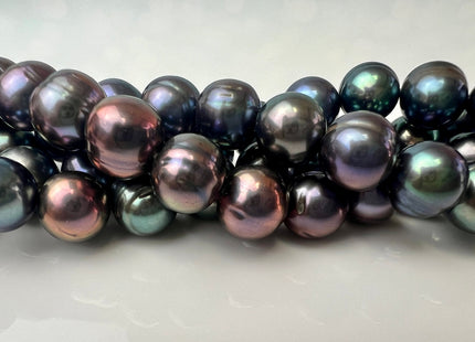 12-12.5 mm Peacock Potato Freshwater Pearl Beads Genuine Large Size Peacock Freshwater Pearls #1364