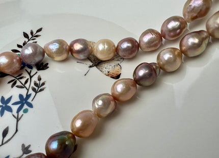 8-10 mm AAAA Very Rare Natural Multi Mauve Pink Color Edison Baroque Freshwater Pearls Top Quality High Luster Edison Pearls #1970