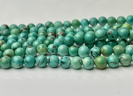 4mm 6mm 8mm 10mmSmooth Round Turquoise Gemstone Beads 15.5 Inches Strand #4464