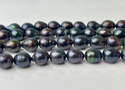 11-12x12-14 mm AA Peacock Edison Baroque Pearls Genuine High Luster Rainbow Peacock Color Edison Pearl Beads #P2574