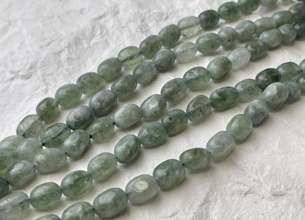 7x11 mm Green Color Dyed Jade Gemstone Beads Green Jade Color Pebble Nugget Shape Loose Beads 15.5 Inches Strand #4483