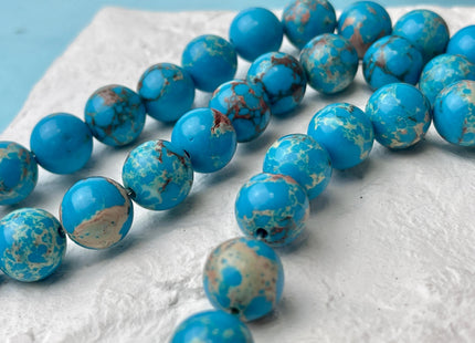 4mm 6mm 8mm 10mm Smooth Round Impression Jasper Gemstone Beads Snake Skin Blue Color Jasper Loose Beads 15.5 Inches #4495