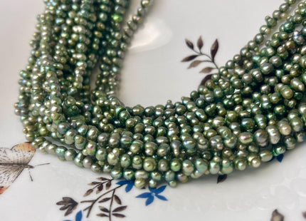 4x6-7 mm Peanut Shape Olive green Color Top Drilled Freshwater Pearl Beads Genuine Small Freshwater Pearls #P2611