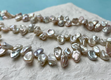 7x10 mm Natural Pink Color Keshi Freshwater Pearl Beads Genuine Top Drilled Freshwater Pearl #P2634