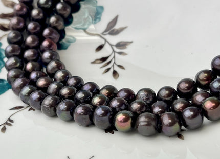 9-10mm OR 11-12 mm Dark Peacock Potato Freshwater Pearl Beads Genuine Pearl Beads Peacock Freshwater Pearls Cultured Freshwater Pearls #534