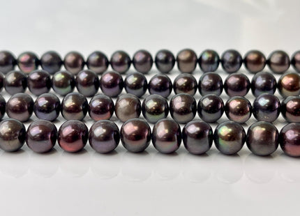 9-10mm OR 11-12 mm Dark Peacock Potato Freshwater Pearl Beads Genuine Pearl Beads Peacock Freshwater Pearls Cultured Freshwater Pearls #534
