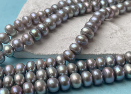 9mm AAA Pinkish Gray Color Round Button Freshwater Pearl Beads Genuine High Luster Smooth Freshwater Button Pearls #P2641