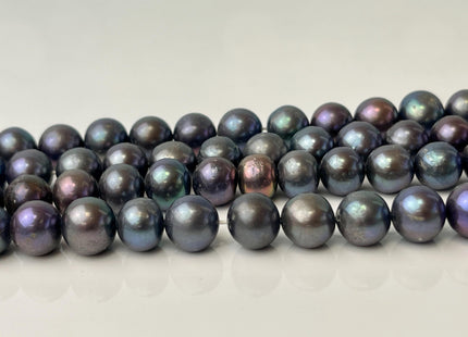 9-10 mm AA Peacock Semi Round Freshwater Pearls, Genuine Peacock Freshwater Pearls #1323
