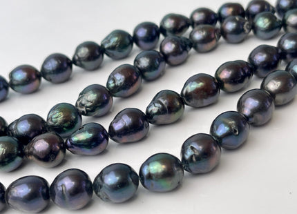 11-12x12-14 mm AA Peacock Edison Baroque Pearls Genuine High Luster Rainbow Peacock Color Edison Pearl Beads #P2574
