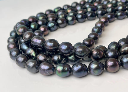 11-12x12-14 mm AA Peacock Edison Baroque Pearls Genuine High Luster Rainbow Peacock Color Edison Pearl Beads #P2574