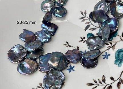 18-19 mm AAA Rainbow Peacock Color Keshi Freshwater Pearls Beads Genuine High Luster Top Drilled Peacock Keshi Pearls #P2579