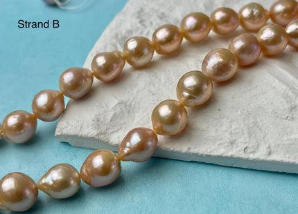 10-11x11-13 mm AAA Rare Mixed Natural Mauve Pink Baroque Pearl Genuine Quality Edison Pearl With Iridescent Color #P2604