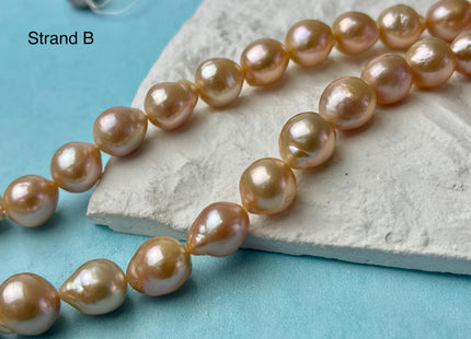 10-11x11-13 mm AAA Rare Mixed Natural Mauve Pink Baroque Pearl Genuine Quality Edison Pearl With Iridescent Color #P2604