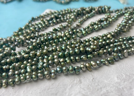4x6-7 mm Peanut Shape Olive green Color Top Drilled Freshwater Pearl Beads Genuine Small Freshwater Pearls #P2611