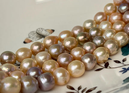 11-12x13 mm AAA Very Rare Dark Mauve Pink Baroque Edison Pearl Genuine Natural Top Quality Edison Pearl With Iridescent Color #P2665