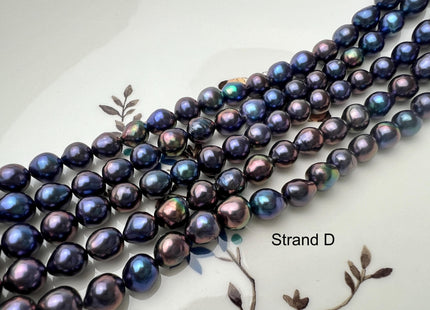 7 mm AAAA Very Rare Rainbow Peacock Round/Teardrop Freshwater Akoya Quality Edison Pearl Genuine Peacock Freshwater Pearls #P2678