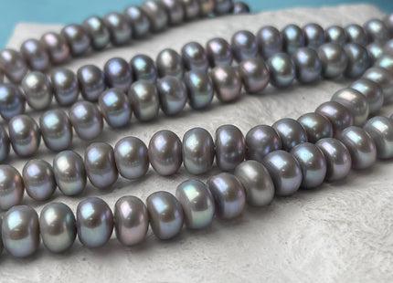 9mm AAA Pinkish Gray Color Round Button Freshwater Pearl Beads Genuine High Luster Smooth Freshwater Button Pearls #P2641