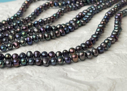5 mm AA Peacock Potato Nugget Freshwater Seed Pearls Genuine Peacock Tiny Nugget Pearls #P2650