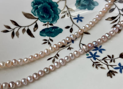 4 mm Natural Baby Pink Potato Freshwater Pearl Beads Rare Baby Pink Color Genuine High Luster Freshwater Pearl Beads #1437