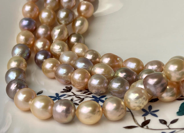 11-12x13 mm AAA Very Rare Dark Mauve Pink Baroque Edison Pearl Genuine Natural Top Quality Edison Pearl With Iridescent Color #P2665