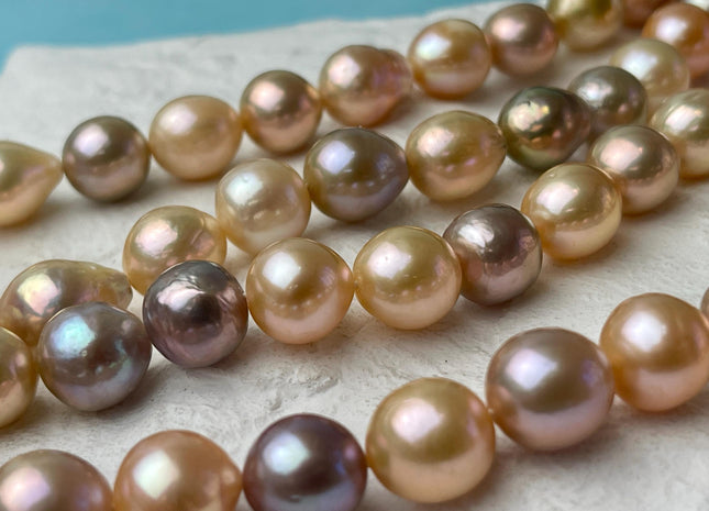 11-12x13 mm AAA Very Rare Dark Mauve Pink Baroque Edison Pearl Genuine Natural Top Quality Edison Pearl With Iridescent Color #P2665