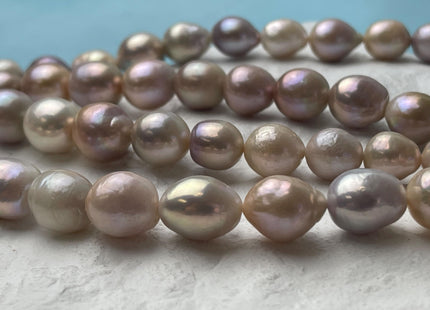 10-13x15 mm AA Very Rare Mixed Mauve Pink Color Baroque Edison Pearl Genuine Natural Quality Edison Pearl #P2666