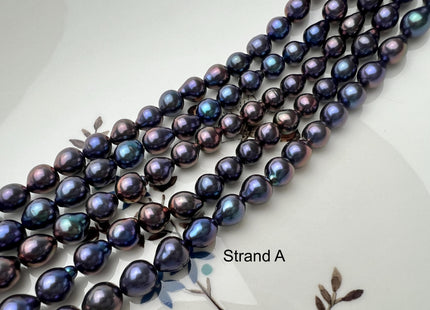7 mm AAAA Very Rare Rainbow Peacock Round/Teardrop Freshwater Akoya Quality Edison Pearl Genuine Peacock Freshwater Pearls #P2678