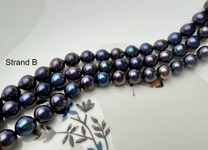 7 mm AAAA Very Rare Rainbow Peacock Round/Teardrop Freshwater Akoya Quality Edison Pearl Genuine Peacock Freshwater Pearls #P2678