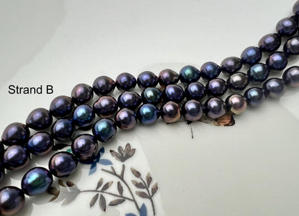 7 mm AAAA Very Rare Rainbow Peacock Round/Teardrop Freshwater Akoya Quality Edison Pearl Genuine Peacock Freshwater Pearls #P2678