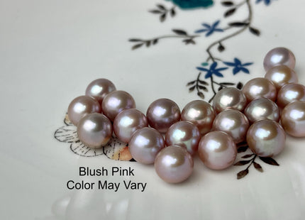 ONE Piece AAA 9 mm Top Quality High Luster Round Undrilled Freshwater Pearl Genuine Natural White Mauve Pink Pearls #P2700